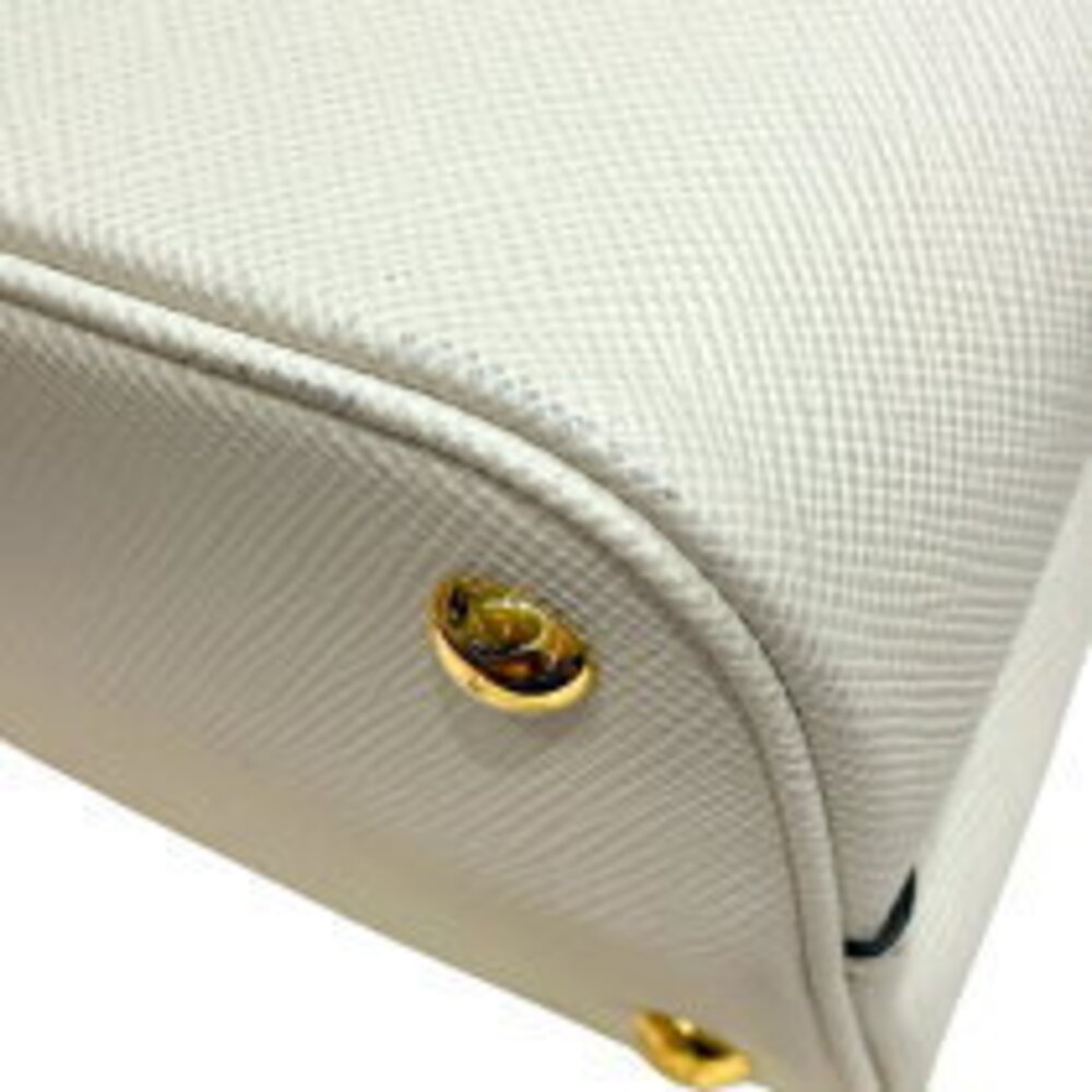 Prada Double Handbag White Saffiano Leather - Picture 8 of 11